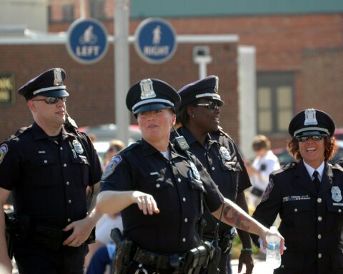 female police officer in uniform