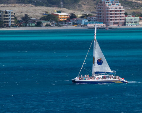 catamaran Sailing The Caribbean