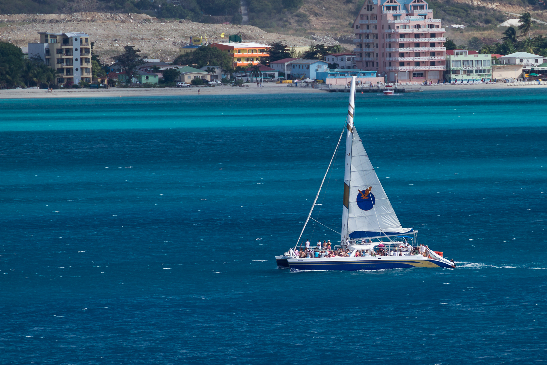 catamaran Sailing The Caribbean