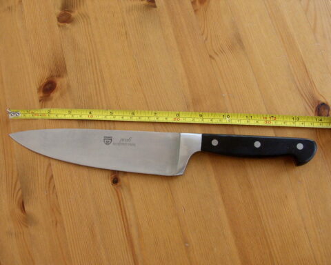 Chef's knife - stabbed