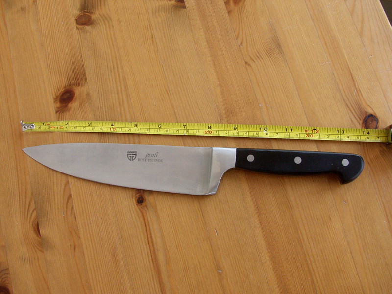 Chef's knife - stabbed