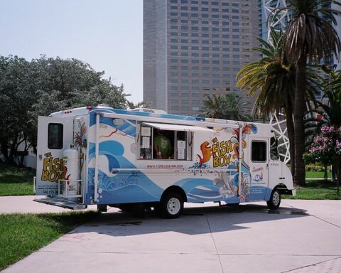 Indian food truck worker