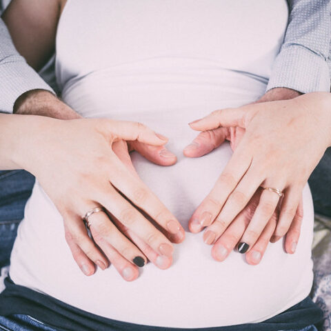 pregnant woman's belly - Massachusetts man