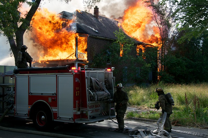 house lit on fire first degree homicide