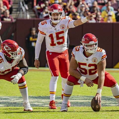 Kansas city chiefs players on field - Patrick Mahomes house