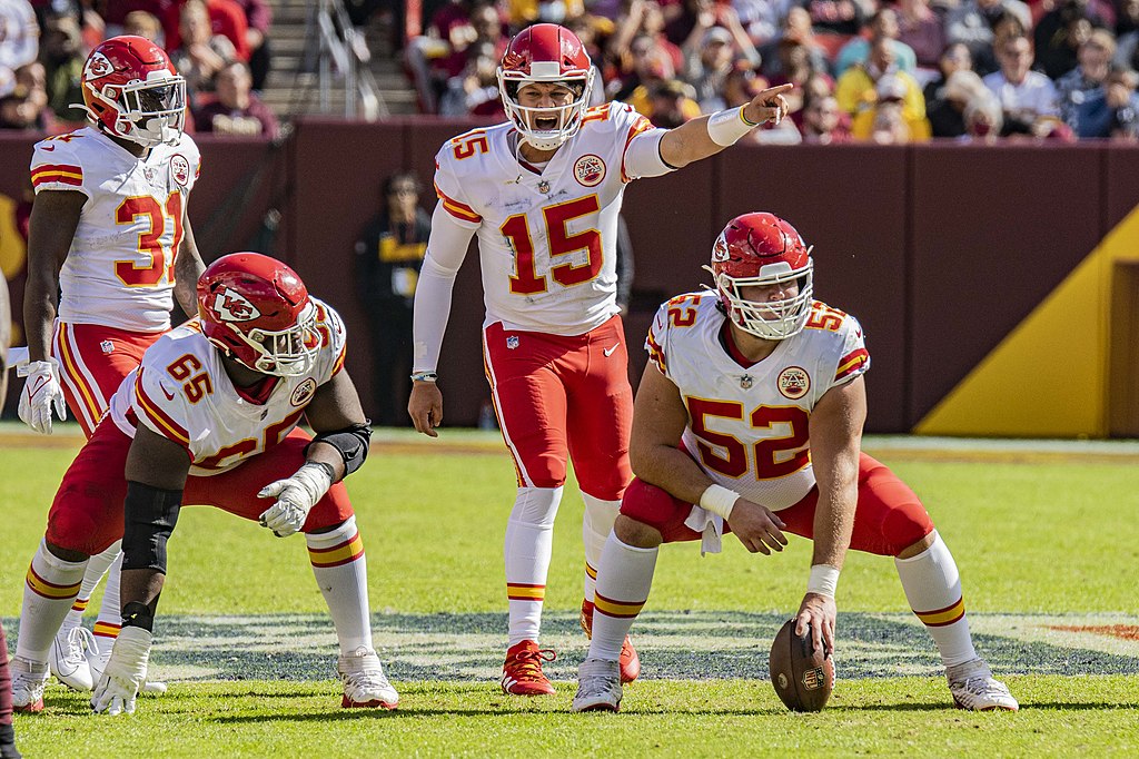 Kansas city chiefs players on field - Patrick Mahomes house