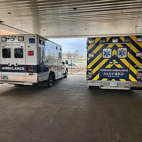 Ambulances used in car chase