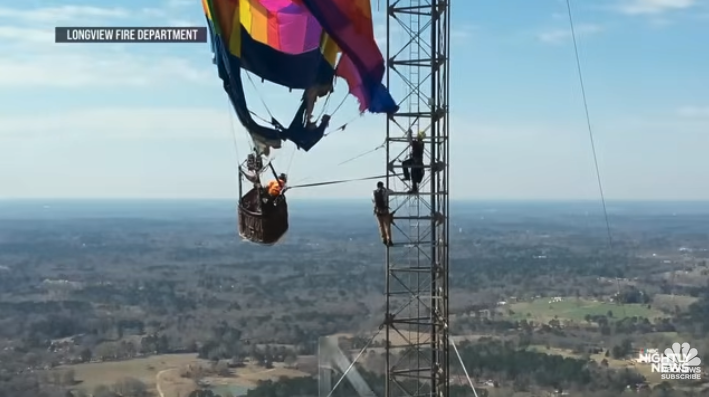 Watch: Terrifying Hot Air Balloon Rescue 900 Feet Up